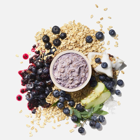 5oz MUSH Overnight Oats - Blueberry - Good Source of Fiber, Non-GMO, Dairy Free, Gluten Free