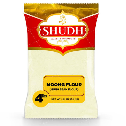 Shudh MOONG FLOUR (MUNG BEAN FLOUR) 4 LB ~ All Natural |