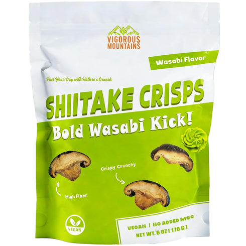 VIGOROUS MOUNTAINS Shiitake Mushroom Snack Chips