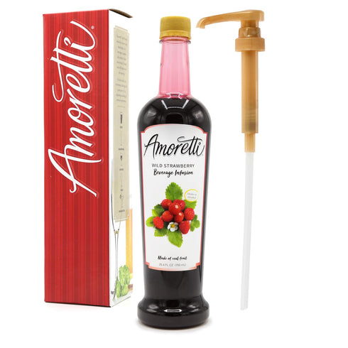 Amoretti - Wild Strawberry Beverage Infusion, 94 Servings Per Bottle (750 ml)