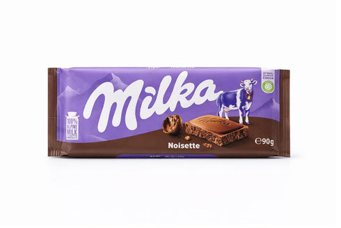 The Indulgence Milka Noisette Milk Chocolate 90g (Pack of 10)