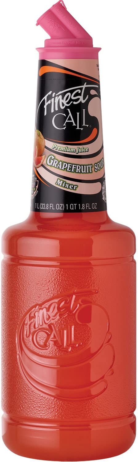 Finest Call Premium Juice Grapefruit Sour Drink Mix, 1 Liter Bottle (33.8