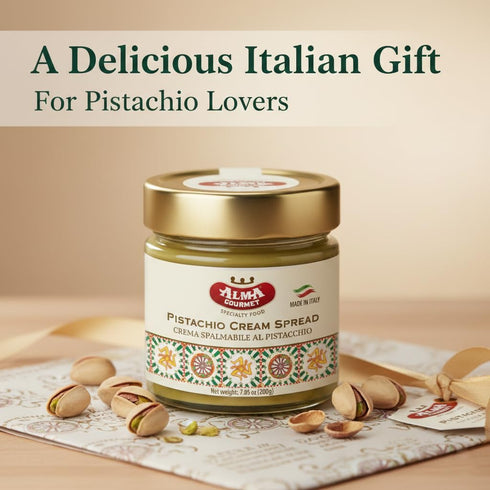 7.05 oz (200g) (Pack 1) Alma Gourmet Sicilian Pistachio Cream Spread Sweet Pistachio Filling & Topping for Dubai
