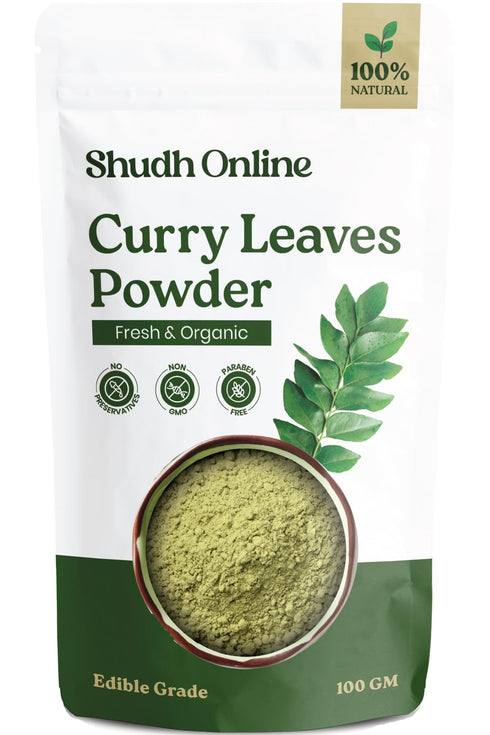 Shudh Online Curry Leaves Powder Fresh (3.5 oz) Natural Grown Indian Dried