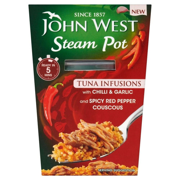 John West Steam Pot Tuna with Chilli & Garlic & Couscous (150g) - Pack