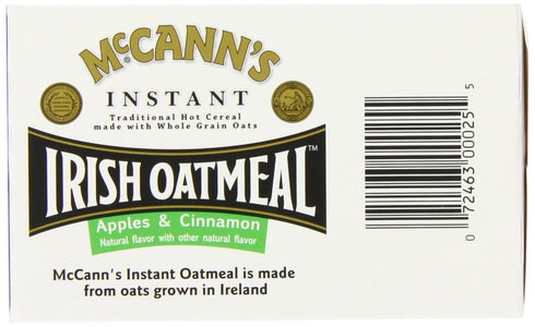 12.3-Ounce (Pack 6) McCANN'S Instant Irish Oatmeal, Apple & Cinnamon, Boxes