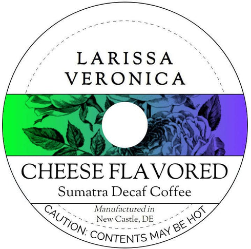 Larissa Veronica Cheese Flavored Sumatra Decaf Coffee (Single Serve K-Cup Pods) (Gourmet, Naturally Flavored,