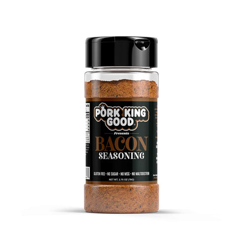 Pork King Good Bacon Seasoning for Grilling, Cooking, and Popcorn - Keto Friendly, Paleo, Gluten Free (Single Shaker)