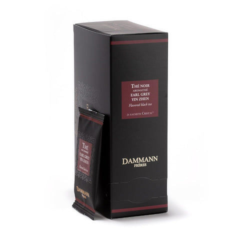 Dammann Freres Sachets, Earl Grey Yin Zhen Tea Bags, Premium Gourmet French