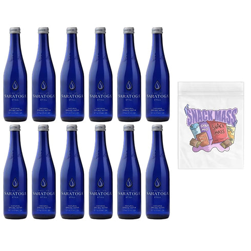 Generic 12 oz (12 Saratoga - Still Natural Spring Water - Glass Bottles)