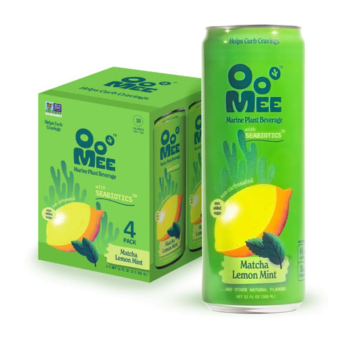 OoMee Fruity Matcha Drink | Lemon & Mint | FruitInfused, PlantBased Vegan
