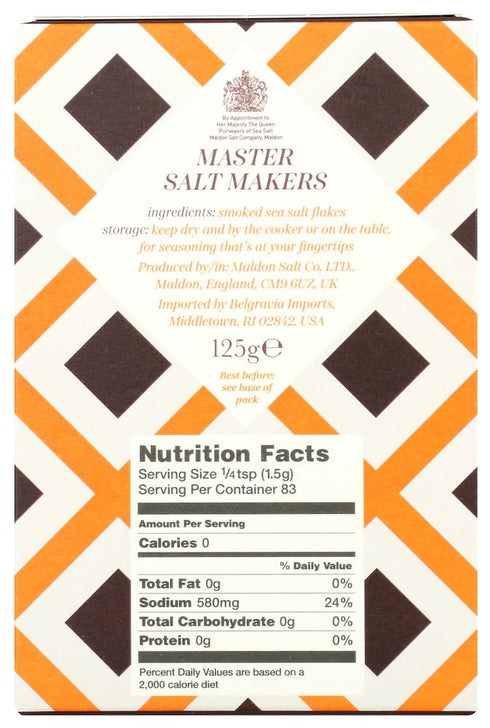 6-4.4 oz. Maldon Flakes - Smoked Sea Salt - Case