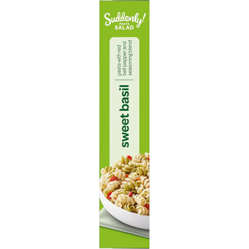 7.7 Oz (12-Pack), Summer Suddenly Salad Sweet Basil Pasta Salad, Quick and Easy Dish, Red Bell Pepper and Seasoning
