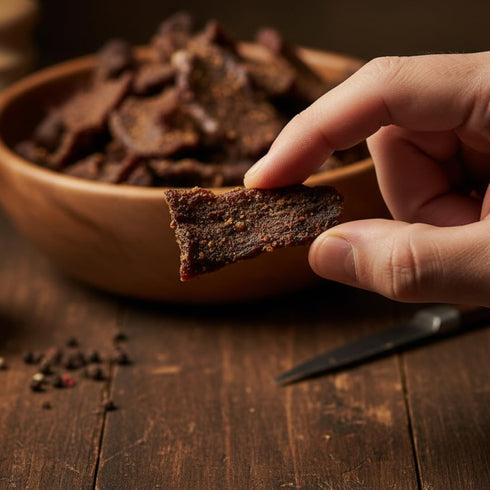 4 Pack (16oz HowdySnax Biltong Chili Bites Total) Bulk Spicy Beef Snack HighProtein Keto & Paleo No Preservatives Made