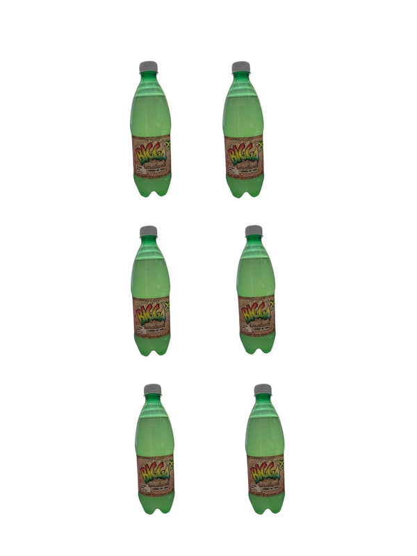Generic Bigga Jamaican Soda Soft Drink 20oz, 6 Pack (Ginger Beer)