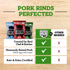 4505 2.5 (Pack 6) Meats, Jalapeno Cheddar Chicharrones, Fried Pork Rinds, Ounce Bags of Single Serve Size - Keto