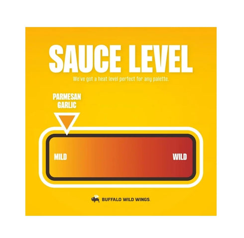 Pack 2 Buffalo Wild Wings Parmesan Garlic Sauce - of - Parmesan Roasted Garlic with Italian Herbs
