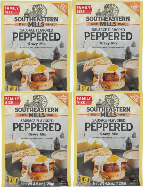 Generic Pack Of 4 Peppered Gravy Mix with Sausage, 4.5 oz