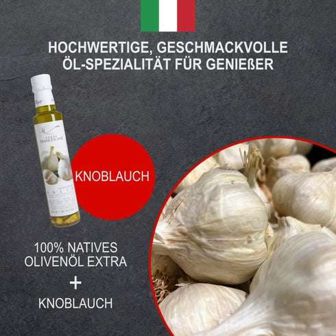 Premium Garlic-Infused Extra Virgin Olive Oil - Gourmet Dressing