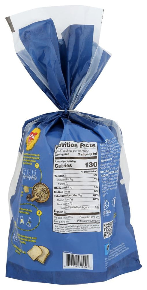 14.1 OZ, 6 SCHAR BREAD LOAF WHITE CLSC GF, PK