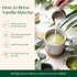 VAHDAM Vanilla Matcha Green Tea Powder - 1.76oz, Pure Madagascar Vanilla + Premium Japanese Matcha