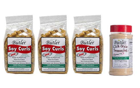 Butler Foods Butler Soy Curls 3 Pack - 3 x 8 oz bags +