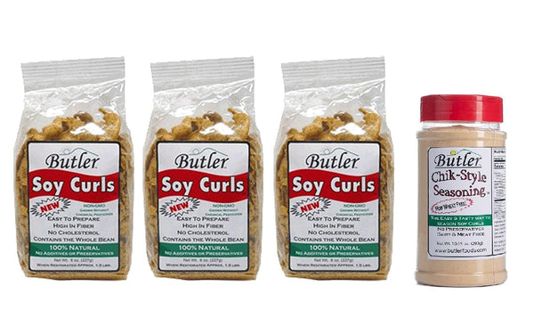 Butler Foods Butler Soy Curls 3 Pack - 3 x 8 oz bags +