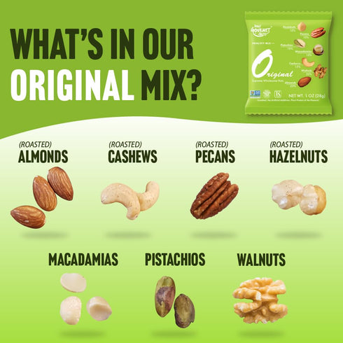 Packs/Individually Packs/Deluxe Daily Gourmet Nuts - Unsalted Mixed Nuts Snack Wrapped Snacks/Nut Snacks/No
