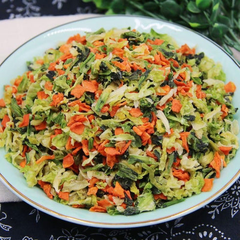 wa sai luo (250g) Mixed Freeze-dried Vegetable Jerky, Various Freeze-dried Vegetable Chips, Carrots, Green Cabbage