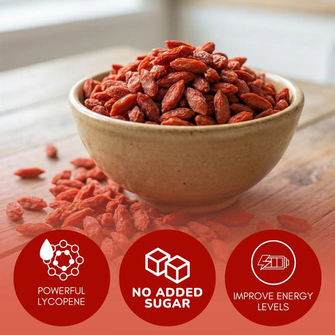 16 oz Authentic Tibetan Goji Berries (Raw, Wildcrafted)
