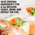Pack Pack 12 McKinnons Dry Craft Cocktails Sangria Polybag | Dehydrated Fruits | DIY Mixology | Infusion Kit | Each