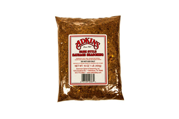 Adkins Farm Style Sausage Seasoning - 16 OZ All Natural