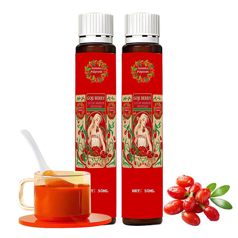 Somnus Pulptonic Pure Goji Berry Juice Concentrate - 100% Natural Zhongning Goji Berries, No