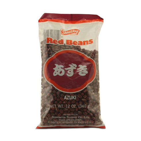 Shirakiku Dark Red Beans | Japanese Vegan Azuki Small Beans | Fiber,