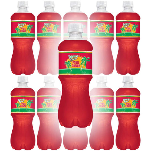 Tahitian Treat , Fruit Punch Soda, 20 Fl Oz Bottle (Pack of 10, Total