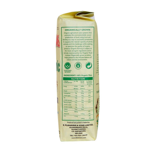 500 FLAHAVAN'S Organic Irish Porridge Oats, gr