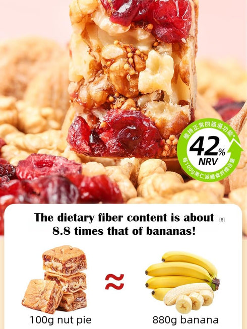 158g, 3 7-8 Cranberry Fig Walnut Energy Bar Premium Natural Fruit Nut Bar, Only Simple Ingredients, All Natural Snack