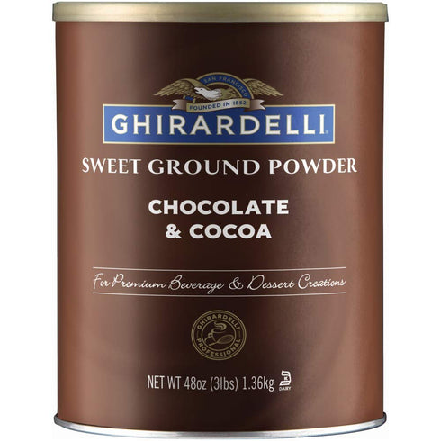 Ghirardelli Sweet Ground Chocolate and Cocoa, 3 lb, Ideal for Baking & Desserts