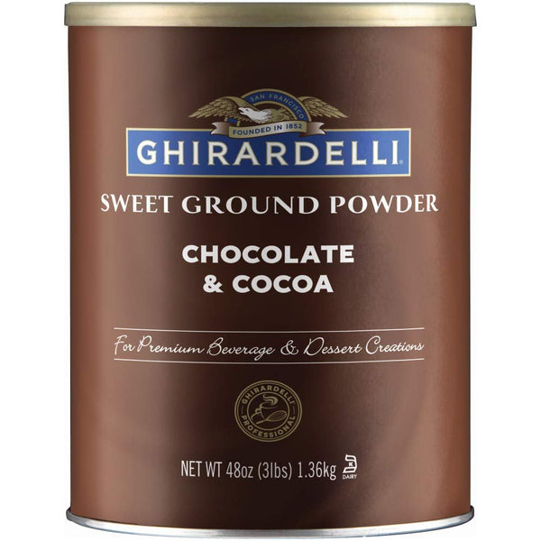 Ghirardelli Sweet Ground Chocolate and Cocoa, 3 lb, Ideal for Baking & Desserts