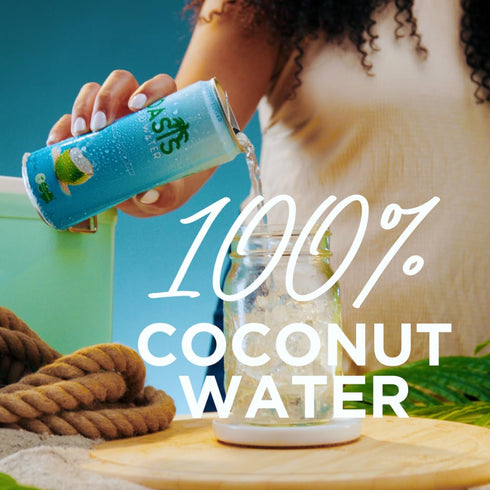 12 Pack, 100% 320 ml Oasis Coconut Water, Pure Coconut Water with Electrolytes, Natural Hydration Electrolyte Water