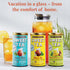 8 (Pack 2) The Republic of Tea Keto-Friendly Sweet Iced Decaf Black Tea, Large Quart-Sized Iced Tea Pouches