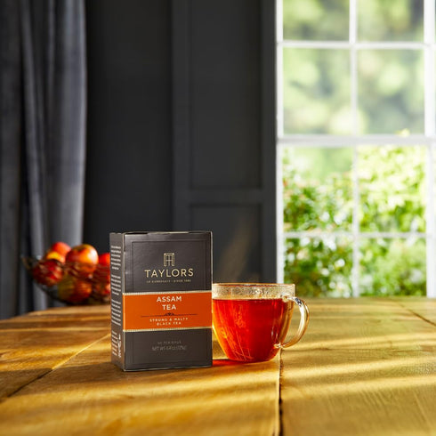 50 Count (Pack 6), 300 Taylors of Harrogate Assam, Black Tea, Pillow Bags, of Full-bodied, Satisfying & Malty