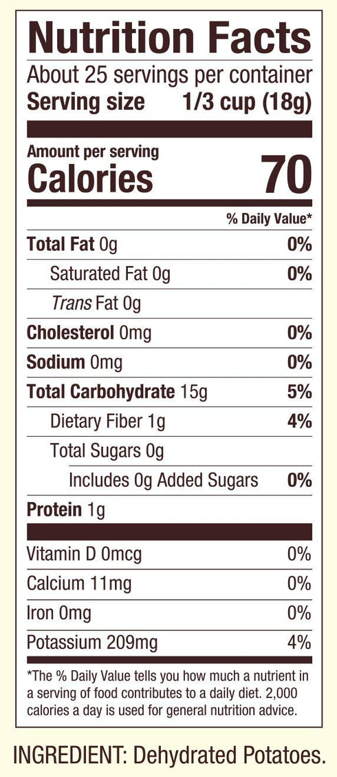 16oz (Pack 1) Bob's Red Mill Potato Flakes, of - Non GMO, Vegan, Kosher