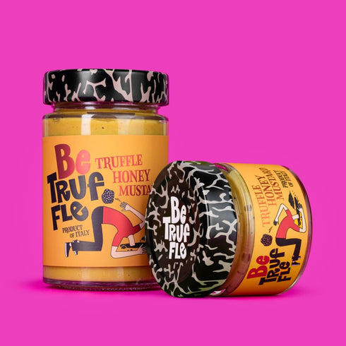 7,05 OZ 200g 100% Be Truffle - Black Truffle Honey Mustard - - Made in Italy - Cholesterol-Free, Gluten-Free