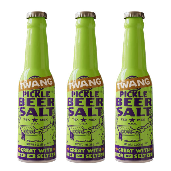 Twang Flavored Beer Salt Seasoning, Pickle, Toppings for Beer, Hard Seltzers, Canned