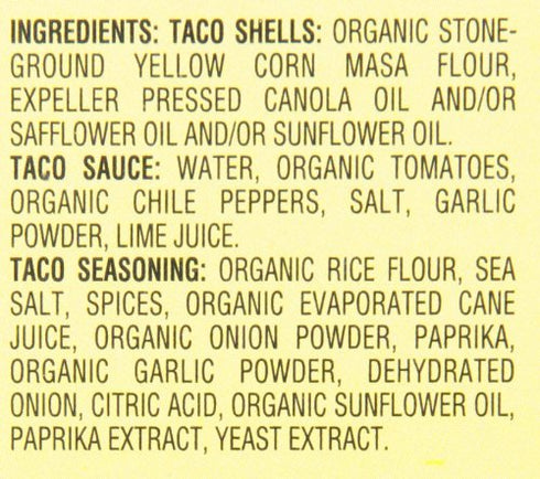 12 (Pack 2) Garden of Eatin' Taco Dinner Kit, Yellow Corn, Taco Shells