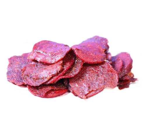The Meat Co 4oz Buffalo Wings Beef Salami Chips, kosher certified, Made with Premium Meats, handmade