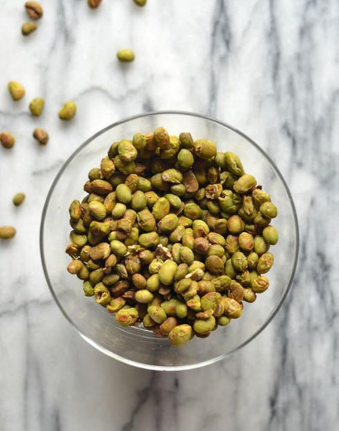 1 SweetGourmet Lightly Salted Dry Roasted Imported Edamame Green Soybeans | Pound