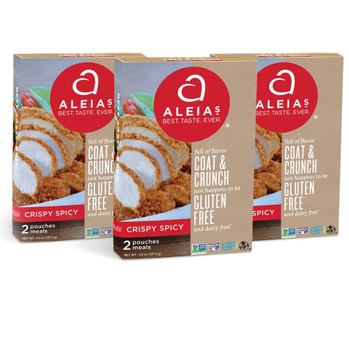 Aleia's Gluten Free Crispy Spicy Coat & Crunch 4.5oz (3 Pack) Breading