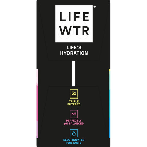 100% 33.8 Oz, 1L (Pack 6) LIFEWTR Premium Purified Water, pH Balanced with Electrolytes, recycled plastic bottles, Fl